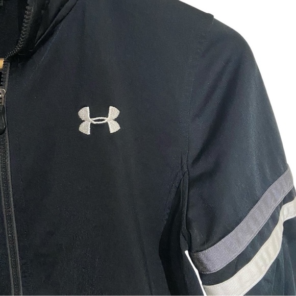 Under Armour Youth Medium UA Brawler Zip Front Warm-Up Jacket - Picture 2 of 6